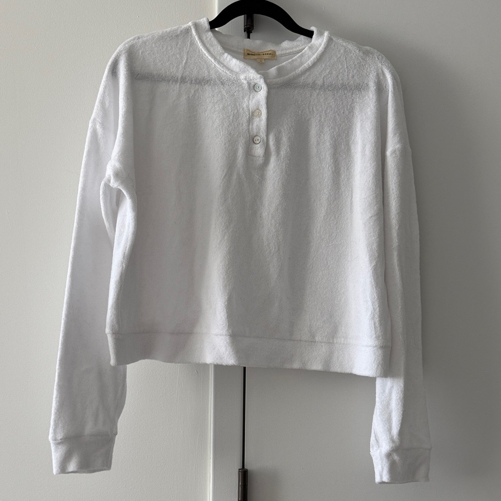 Donni x Beyond Yoga Terry Cloth Pullover, size S!
